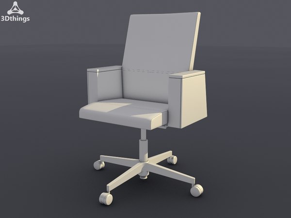 conference chair way swivel max - My way Conference swivel chair on castors by 3dthings